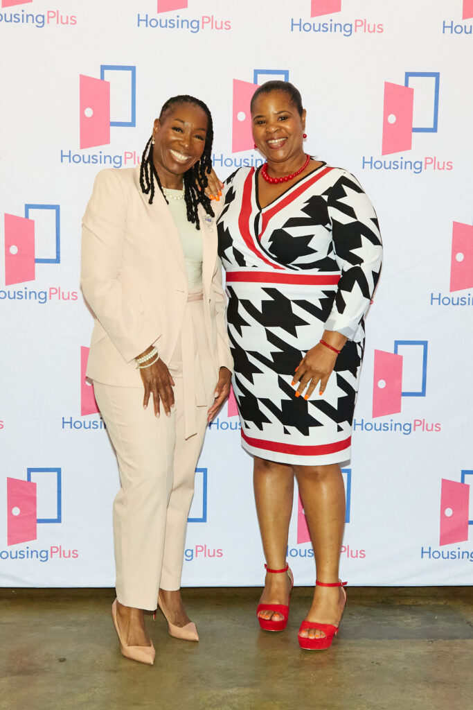 Two African American women smiling